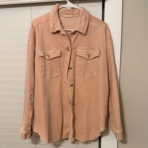 Pink Button-Up Jacket